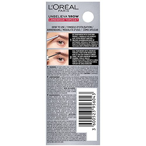 L'Oreal Paris Unbelieva Brow Top Coat cejas transparente larga duración