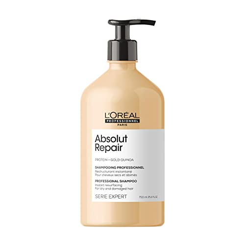 L’Oréal Professionnel | Pack Champú + Acondicionador Tratamiento Reconstructor para cabellos secos y dañados, Absolut Repair, SERIE EXPERT, Champú (500 ml) + Acondicionador (500 ml)