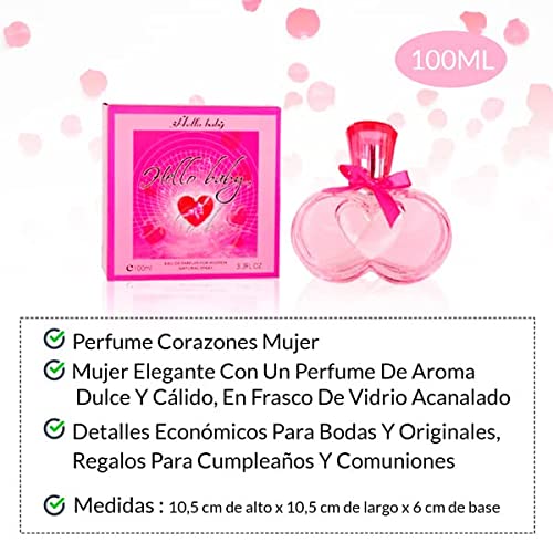 Lote 20 Perfumes Corazón - Ideal para Detalles de Bodas Y Eventos (ENVÍO GRATIS)