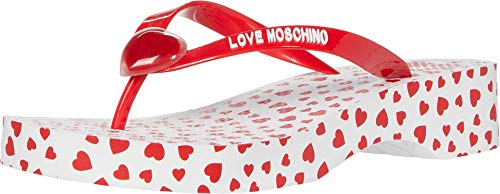 Love Moschino - Shoes Flip Flops - All Men's - Love Moschino Wedge Flip Flops in Red - red - EU 35