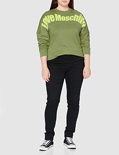 Love Moschino Sweatshirt Sudadera, Green, 42 para Mujer