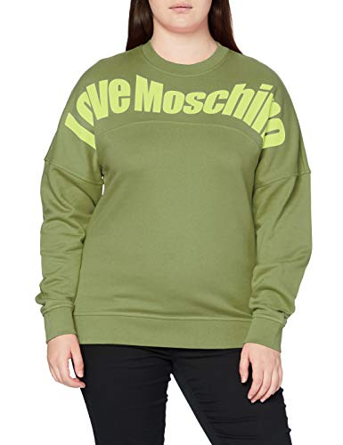 Love Moschino Sweatshirt Sudadera, Green, 42 para Mujer