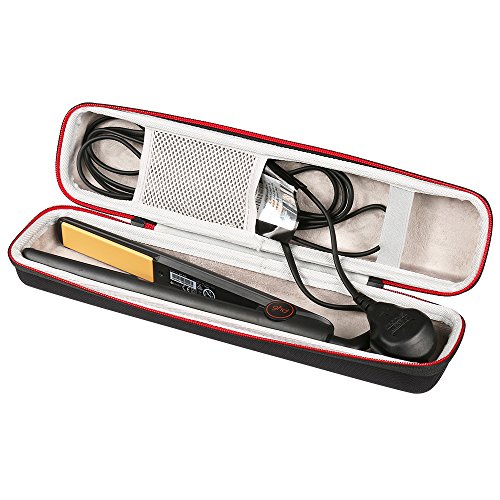 LuckyNV Portátil Que Lleva la Caja de la Plancha de Pelo de EVA para Ghd IV Styler Styler Herramienta Clásica Caja de Almacenamiento de la Caja del bigudí Protector (Negro)