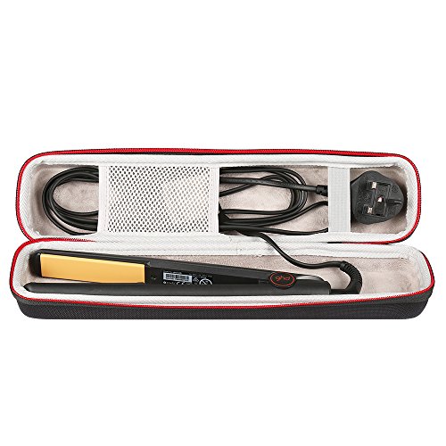 LuckyNV Portátil Que Lleva la Caja de la Plancha de Pelo de EVA para Ghd IV Styler Styler Herramienta Clásica Caja de Almacenamiento de la Caja del bigudí Protector (Negro)