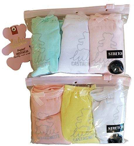 Lulu Castagnette 0483 4/5A - Pack de 6 braguitas para niña Pack de 6 braguitas 0483 4-5 Años