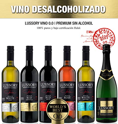 Lussory Chardonnay vino blanco sin alcohol caja de 6 ud