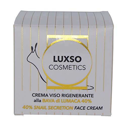 Luxso Cosmetics Crema facial de baba de caracol pura al 100 % de eliminación biológica. La más alta concentración del mercado.