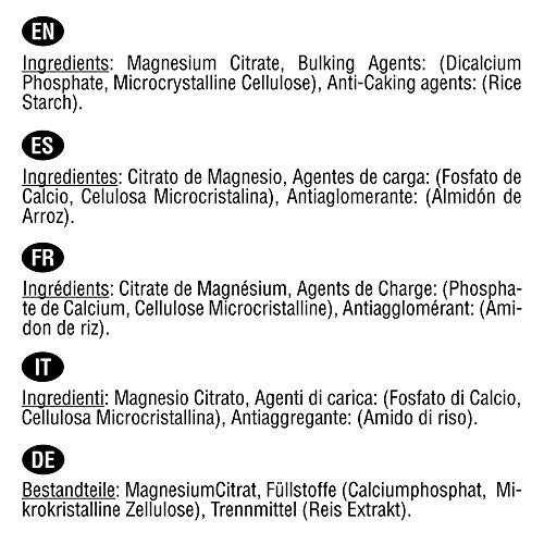 Magnesio puro 200 mg procedente de Citrato de Magnesio | 240 comprimidos (Suministro para 8 meses) | Mejora los sistemas muscular y nervioso, reduce el cansancio y la fatiga, y activa el metabolismo.