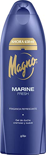 Magno - Gel de Ducha Marine - 6uds de 650ml (3.900ml) – Regenera y revitaliza la piel – Proporciona frescor