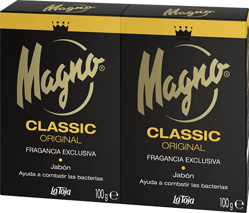 Magno - Jabón de manos - 2 pastillas de 100gr – Fragancia exclusiva y permanente – Suave y cremoso – Cuida tu piel