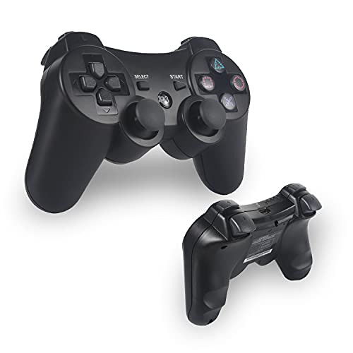 Mando PS3,Sefitopher Bluetooth Controller Joystick con Doble vibración Compatible para Playstation 3 con Cable