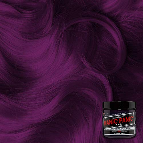 Manic Panic - Purple Haze Classic Creme Vegan Cruelty Free Purple Semi Permanent Hair Dye - 3 x 118ml