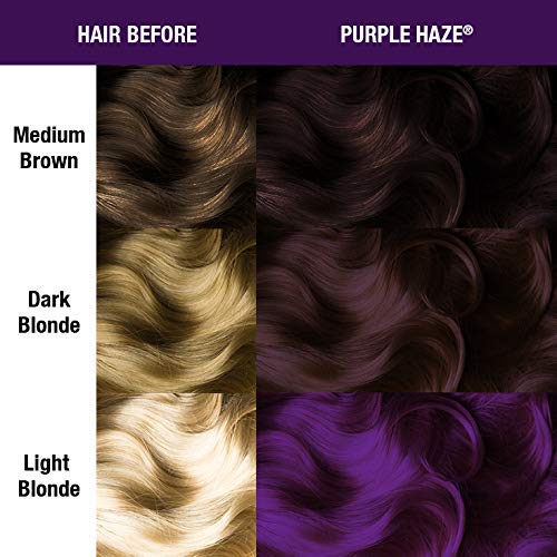 Manic Panic - Purple Haze Classic Creme Vegan Cruelty Free Purple Semi Permanent Hair Dye - 3 x 118ml