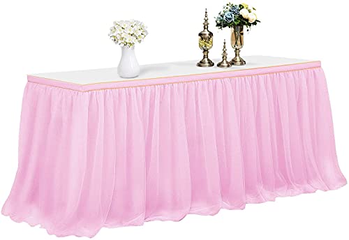 Mantel de Mesa para Fiestas, Banquetes de Boda, decoracin del hogar, a Prueba de Arrugas, para Fiestas de Navidad (1.83m x 0.8m, Rosado)