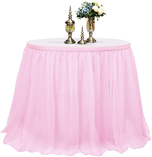 Mantel de Mesa para Fiestas, Banquetes de Boda, decoracin del hogar, a Prueba de Arrugas, para Fiestas de Navidad (1.83m x 0.8m, Rosado)