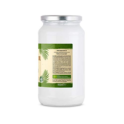 Marca Amazon - Happy Belly - Aceite de coco virgen ecológico, 950ml