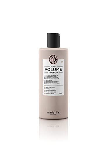 Maria Nila Pure Volume Champú para mayor volumen con vitamina B5, cuidado del cabello sin sulfato ni parabenos, 350 ml