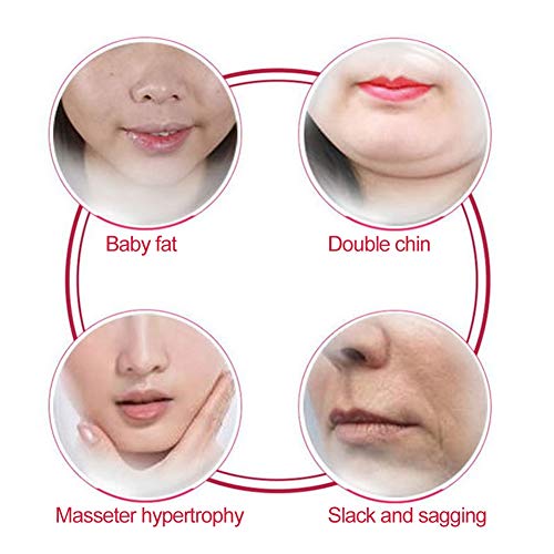 Máscara Facial en V, Facial Vendajes de Cara V-line Mascarilla para Adelgazar V-Shaped Slimming Mask- 5 Packs