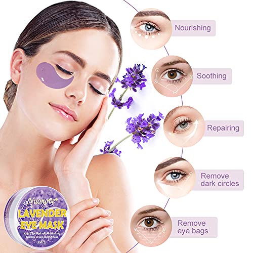 Mascara Para Los Ojos, Ojos Parches, Eye Mask, Parches Para Los Ojos, Contiene Colágeno y ácido Hialurónico, Hidrata, Reduce Arrugas, Bolsas de Ojos y Ojeras y Elimina la Hinchazón