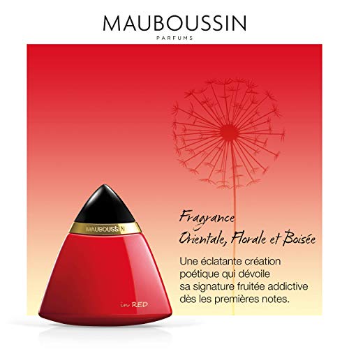 Mauboussin - Eau de Parfum Femme - In Red - Aroma Floral, Amaderado & Oriental - 100ml