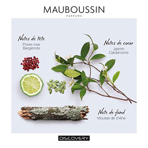 Mauboussin - Eau De Parfum Homme Por Hombre - Discovery - Aroma Amaderado, Aromático, Citrico, One size, 100 ml