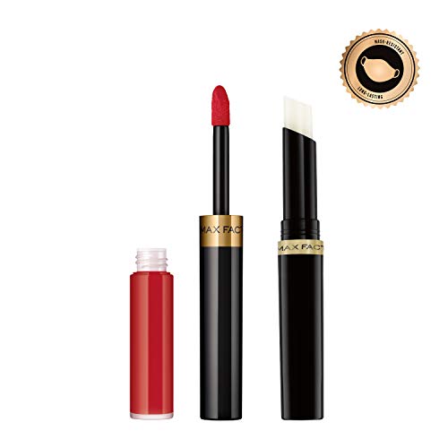 Max Factor LipFinity Lip Colour Lipstick Pintalabios, Tono: 120 Hot - Paso 1: 2.3ml Paso 2: 1.9g