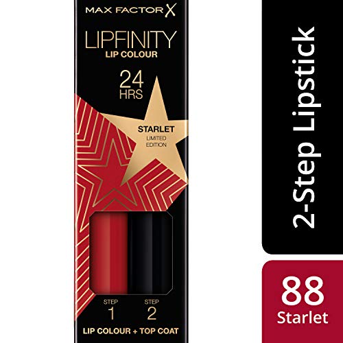 Max Factor Lipfinity Rising Stars - Labial liquido, Tono 088 Starlet 2.3 ml