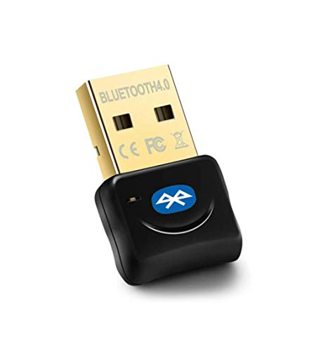 Maxesla Adaptador Bluetooth para PC, 4.0 USB Bluetooth PC, Bluetooth Transmisor y Receptor para PC con Windows XP/7/8/10/Vista, Compatible con Auriculares, Altavoces, Teclados, Ratónes, Negro