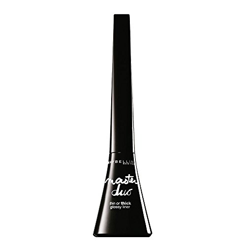 Maybelline New York Eye Studio Master Duo Glossy Liquid Liner, Black Lacquer, 0.05 Fluid Ounce by Maybelline New York