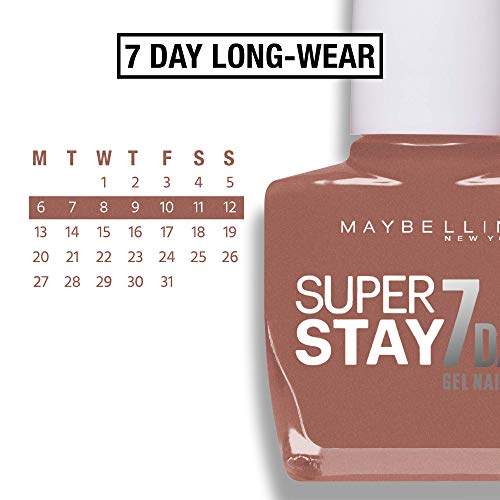 Maybelline New York Make-up superstay nailpolish Forever Strong 7 Days acabado Gel Esmalte de Uñas/lacado color con Ultra Fuerte sujeción sin lámpara UV en enriquecidos Azul Oscuro, 1 x 10 ml