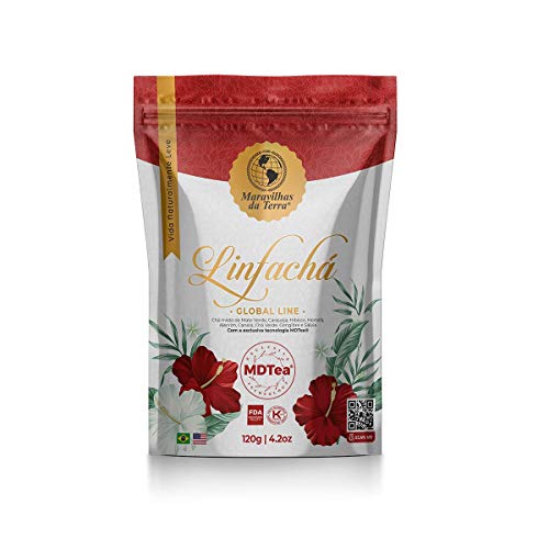 MDTea Linfachá -Té potenciador del metabolismo de la pérdida de peso, quema la grasa corporal, aumenta la energía, termogénico (120g de hojas sueltas)