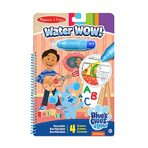 Melissa & Doug Blues Clues & You! Water Wow! - Bloc de Actividades de Viaje Revela-con-Agua del Alfabeto