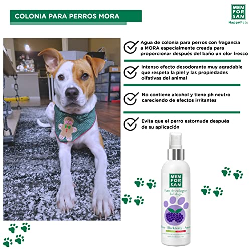 MENFORSAN Agua de Colonia Mora para Perros 125ml - Pack de 3 Unidades