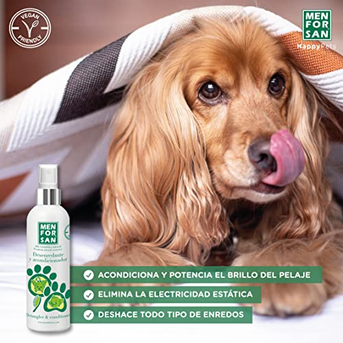 MENFORSAN Desenredante y Acondicionador Perros 125 ml, Pack de 2 Unidades