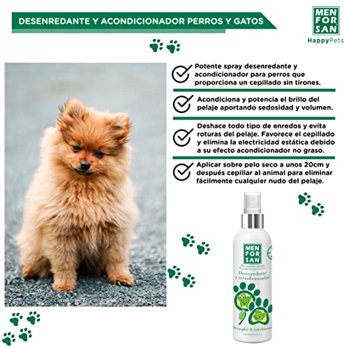 MENFORSAN Desenredante y Acondicionador Perros 125 ml, Pack de 2 Unidades