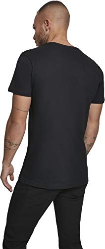 MERCHCODE - Camiseta para Hombre con Logo NYPD, Hombre, Camiseta, MC324, Negro, Extra-Small