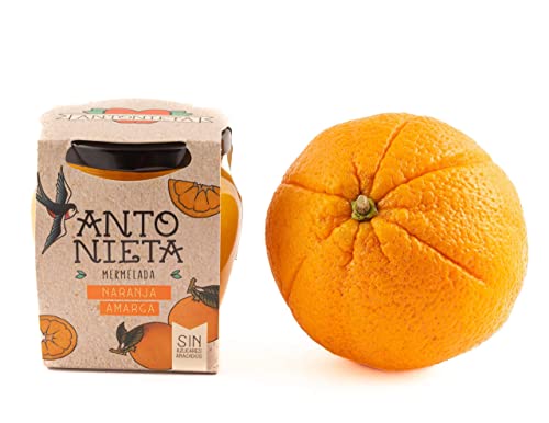 Mermelada PREMIADA INTERNACIONALMENTE EN INGLATERRA Y BRUSSELAS Naranja Amarga 230g | Mermelada 100% Fruta I HECHO A MANO- Sin Azúcares Añadidos - Hecho en España | Conservas Antonieta