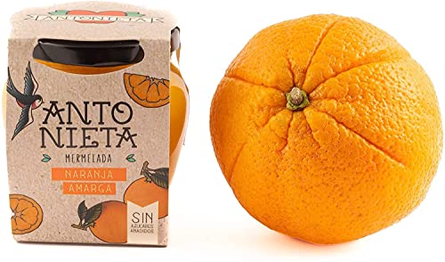 Mermelada PREMIADA INTERNACIONALMENTE EN INGLATERRA Y BRUSSELAS Naranja Amarga 230g | Mermelada 100% Fruta I HECHO A MANO- Sin Azúcares Añadidos - Hecho en España | Conservas Antonieta