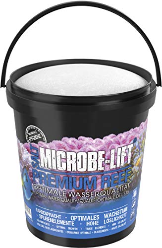 MICROBE-LIFT Premium Reef Salt - Sal Marina Apta para acuarios de Agua Salada, Ideal para el Cuidado de corales y Peces, White, 20 kg