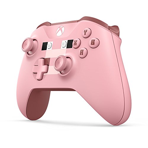 Microsoft - Mando Inalámbrico: Edición Limitada Minecraft Pig (Xbox One), rosa