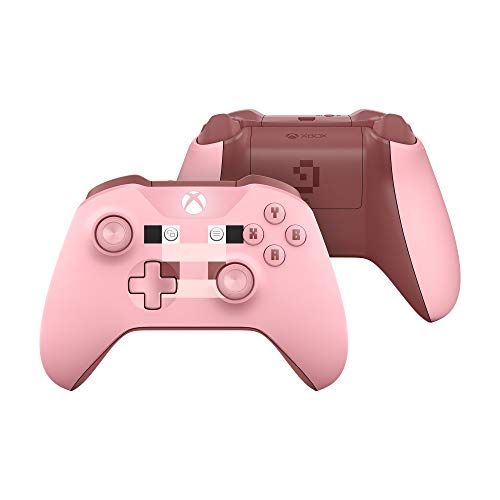 Microsoft - Mando Inalámbrico: Edición Limitada Minecraft Pig (Xbox One), rosa