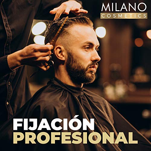 Milano Gel Fijador Hombre Normal 250 ml Strong Hold Styling Fijación Cabello Profesional Caballero Gomina Pelo