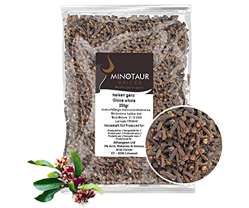 Minotaur Spices | Clavo de Olor Entero, Clavo de Olor | 2 x 250 g (500 g)