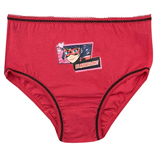 Miraculous Bragas Paquete de 5 Ladybug Multicolor 7-8 Años