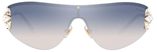 Miu Miu 0MU 66US Gafas, Oro Pálido, 48 para Mujer