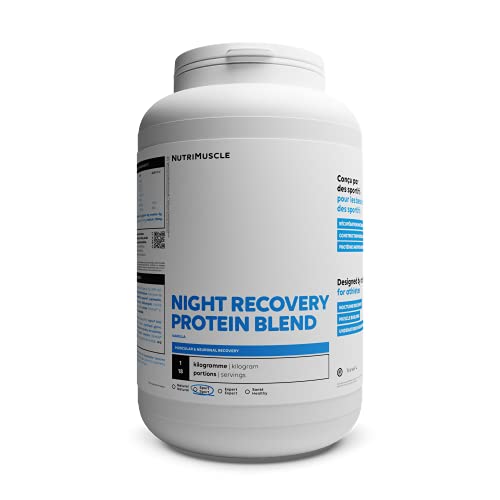 Mix protéiné Récupération Nocturne | Récupération musculaire, articulaire, nerveuse • Post-workout • Relaxation & Sommeil • Musculation & Fitness | Nutrimuscle | Arôme Naturel Vanille - 1kg