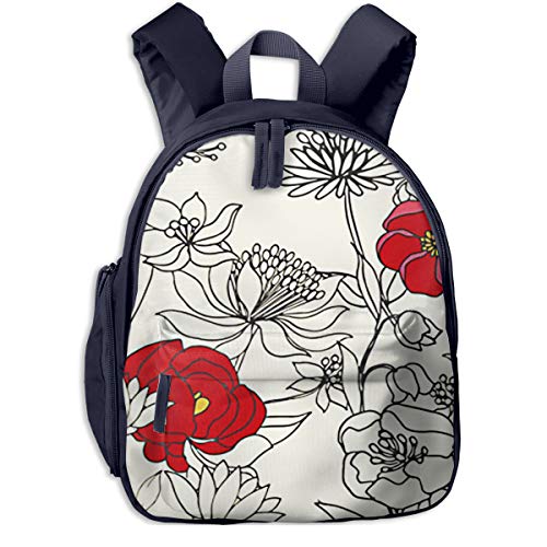 Mochilas Infantiles, Bolsa Mochila Niño Mochila Bebe Guarderia Mochila Escolar con Blossom 068 para Niños De 3 A 6 Años De Edad