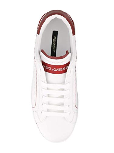 Moda Dolce E Gabbana Hombre CS1760AH52689926 Blanco Cuero Zapatillas | Otoño-Invierno 20