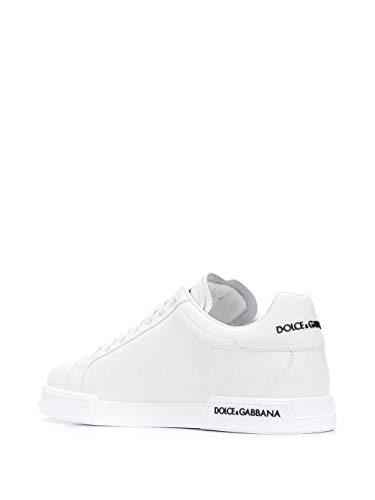 Moda Dolce E Gabbana Hombre CS1774AA33580001 Blanco Cuero Zapatillas | Otoño-Invierno 20