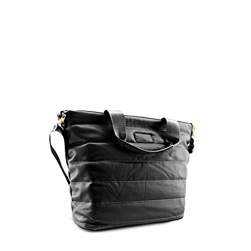 MODELISA - Bolso Acolchado De Hombro Y Mano Mujer (Negro)